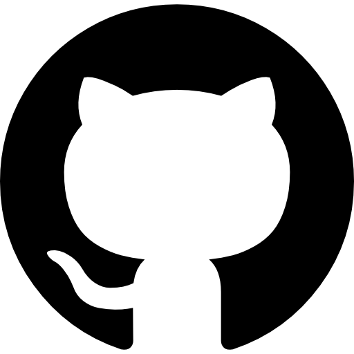 A logo of GitHub