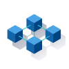 An icon of the Blockchain section